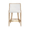 Keaton Cerused Oak Counter Stool by Worlds Away | Kitchen and Bar Seating Front View