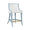 Keaton Light Blue Counter Stool by Worlds Away | Kitchen and Bar Stool Angle View
