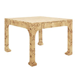 Kerry Burlwood Game Table by Worlds Away at Fig Linens and Home - View 3