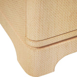 Kilmer Natural 6-Drawer Dresser | Worlds Away Chest at Fig Linens and Home - Foot View