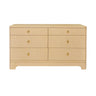 Kilmer Natural 6-Drawer Dresser | Worlds Away Chest of Drawers at Fig Linens and Home - Front View