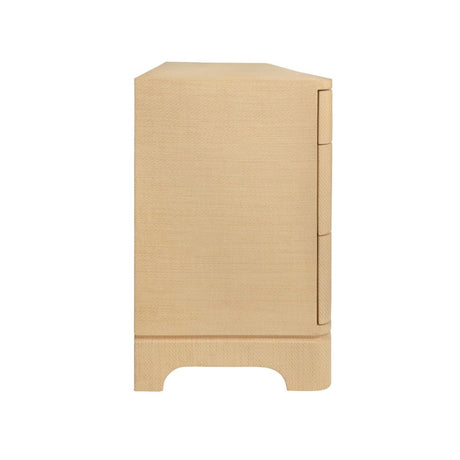 Kilmer Natural 6-Drawer Dresser | Worlds Away Chest at Fig Linens and Home - Side View