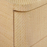 Kilmer Natural 6-Drawer Dresser | Worlds Away Chest at Fig Linens and Home - Corner Detail 2