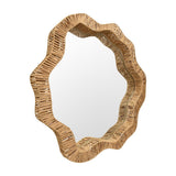 Komodo Rattan Mirror by Worlds Away | Wall Mirrors at Fig Linens and Home View 2