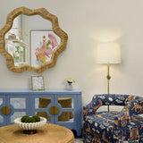 Komodo Rattan Mirror by Worlds Away | Wall Mirrors at Fig Linens and Home View 3