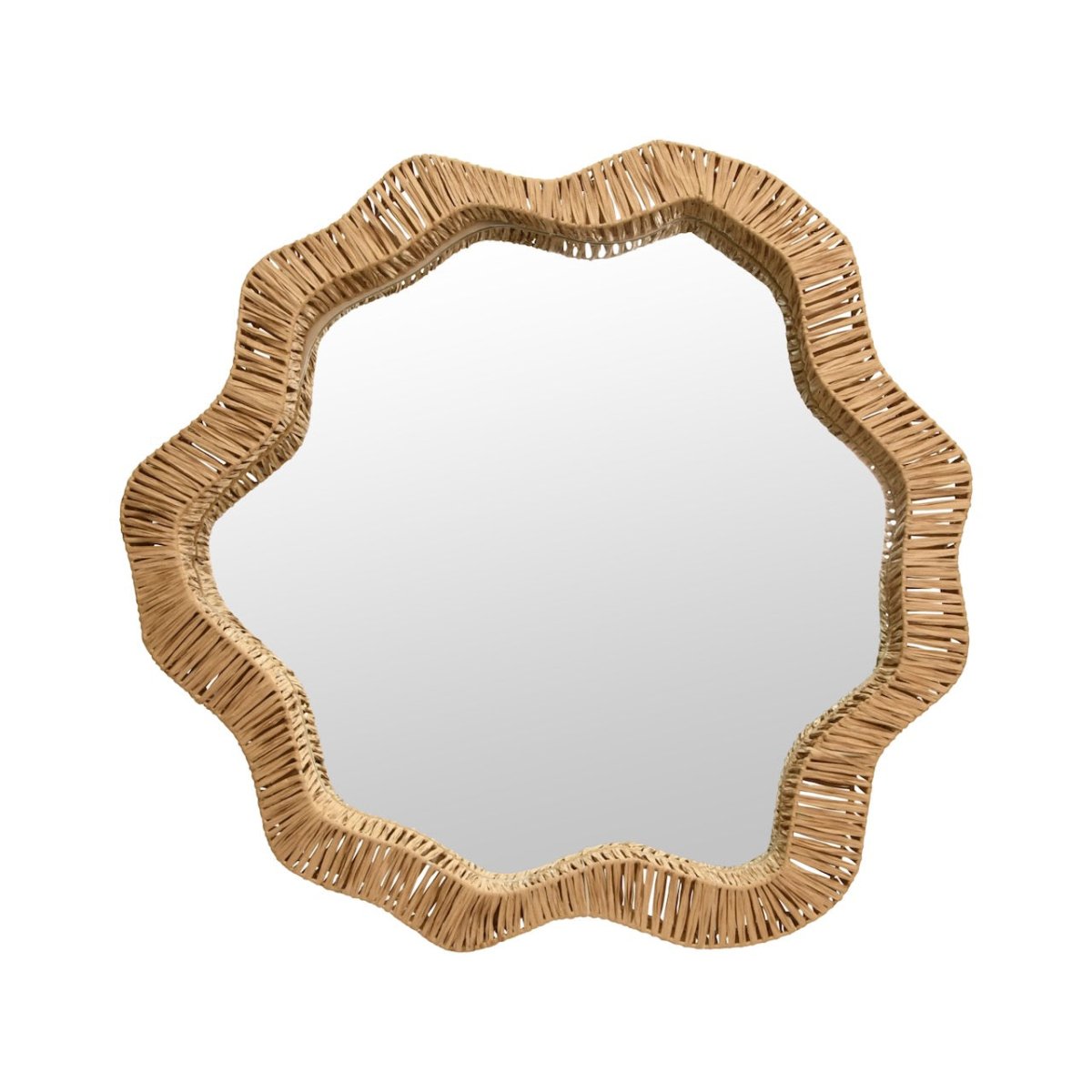 Komodo Rattan Mirror by Worlds Away | Wall Mirrors at Fig Linens and Home View 1