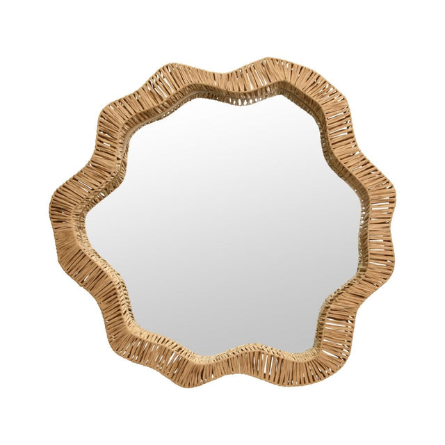 Komodo Rattan Mirror by Worlds Away | Wall Mirrors at Fig Linens and Home View 1