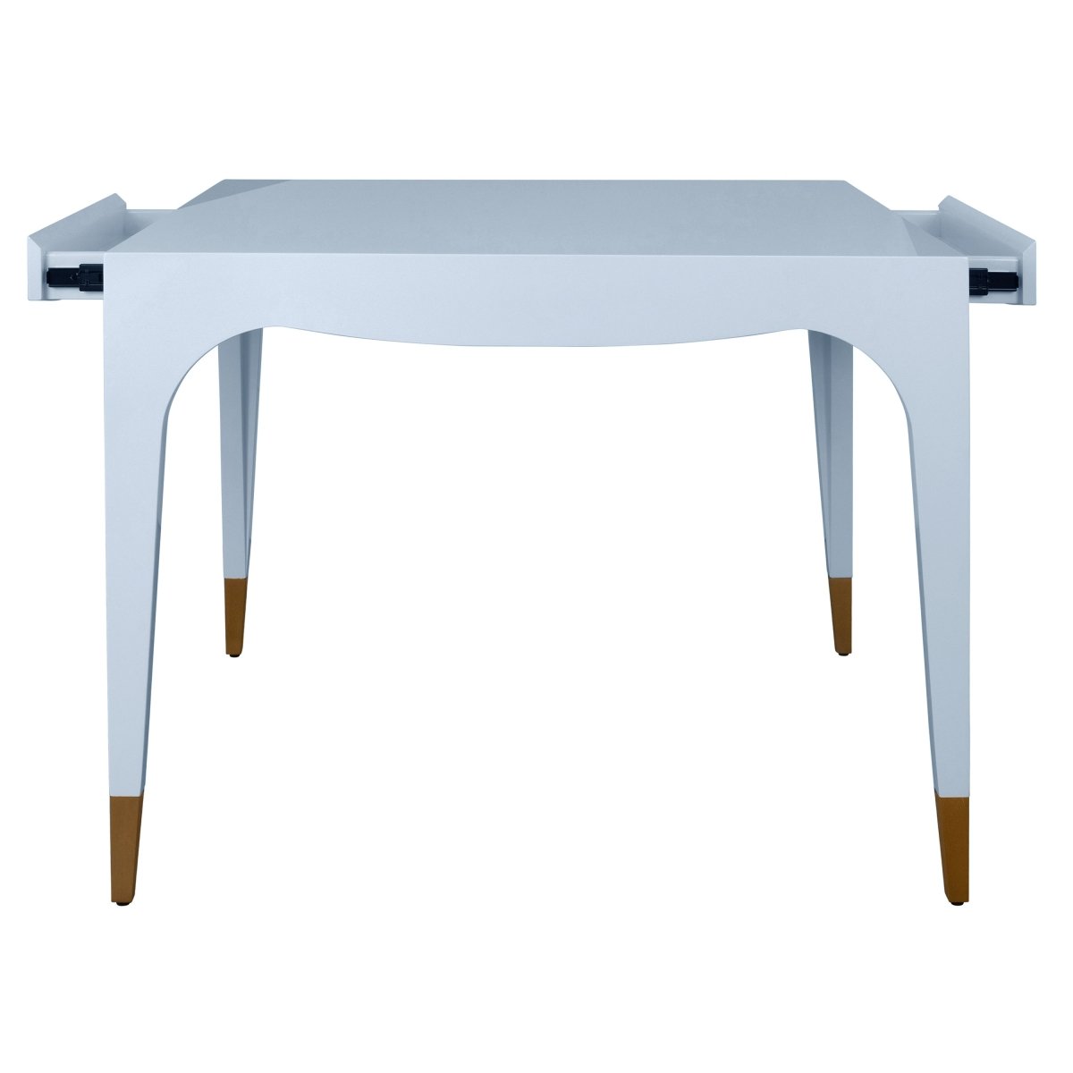 Lacey Light Blue Game Table by Worlds Away at Fig Linens and Home - View 3