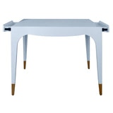 Lacey Light Blue Game Table by Worlds Away at Fig Linens and Home - View 3
