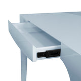 Lacey Light Blue Game Table by Worlds Away at Fig Linens and Home - View 6