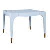 Lacey Light Blue Game Table by Worlds Away at Fig Linens and Home - View 1