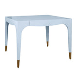 Lacey Light Blue Game Table by Worlds Away at Fig Linens and Home - View 1