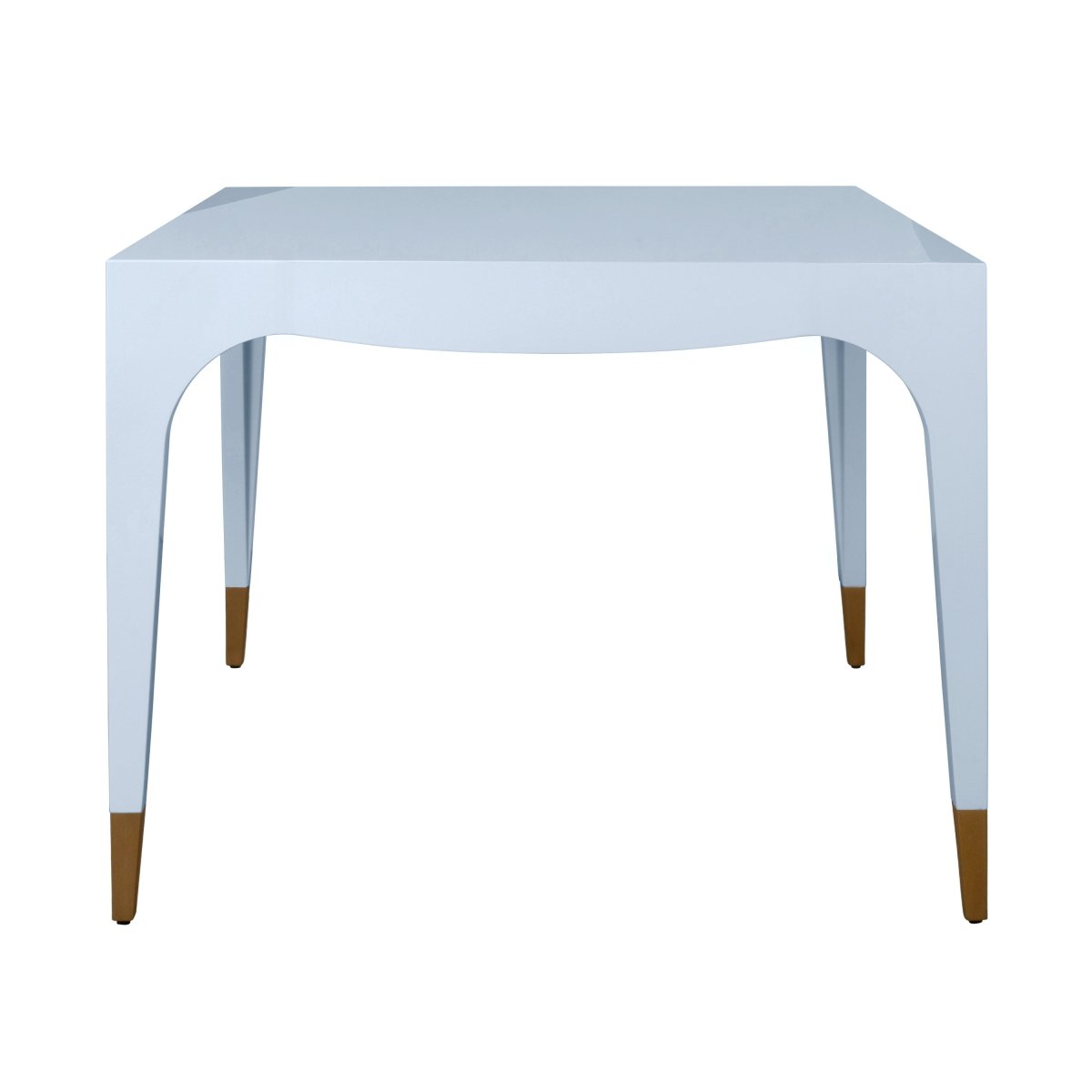 Lacey Light Blue Game Table by Worlds Away at Fig Linens and Home - View 4