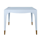 Lacey Light Blue Game Table by Worlds Away at Fig Linens and Home - View 4