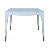 Lacey Light Blue Game Table by Worlds Away at Fig Linens and Home - View 2