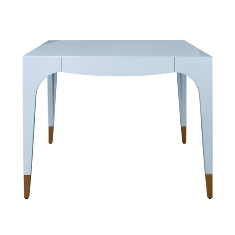 Lacey Light Blue Game Table by Worlds Away at Fig Linens and Home - View 2