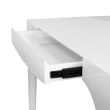 Lacey White Game Table by Worlds Away at Fig Linens and Home - View 6
