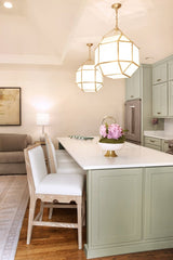 Lanister Cerused Oak Bar & Counter Stool by Worlds Away 40.25"H x 19.25"W x 22.25"D Cerused Oak at FIG LINENS AND HOME 6