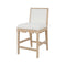Lanister Cerused Oak Bar & Counter Stool by Worlds Away 40.25"H x 19.25"W x 22.25"D Cerused Oak at FIG LINENS AND HOME 2