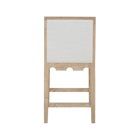 Lanister Cerused Oak Bar & Counter Stool by Worlds Away 40.25"H x 19.25"W x 22.25"D Cerused Oak at FIG LINENS AND HOME 3