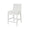 Lanister White Bar & Counter Stool by Worlds Away 40.25"H x 19.25"W x 22.25"D White at FIG LINENS AND HOME 2