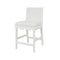 Lanister White Bar & Counter Stool by Worlds Away 40.25"H x 19.25"W x 22.25"D White at FIG LINENS AND HOME 2