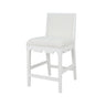 Lanister White Bar & Counter Stool by Worlds Away 40.25"H x 19.25"W x 22.25"D White at FIG LINENS AND HOME 2
