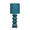 Large Turquoise Pagoda Lamp by Worlds Away at Fig Linens and Home