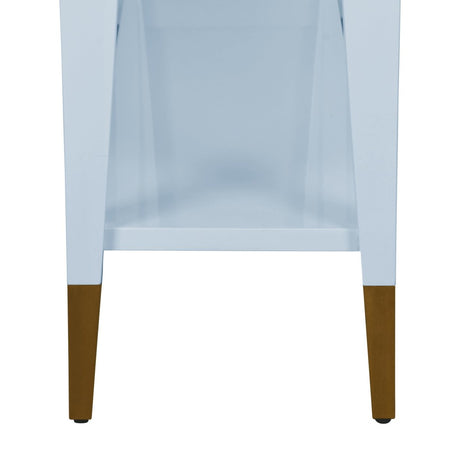 Worlds Away Laverne Light Blue Console Table | Sofa Tables at Fig Linens and Home 6