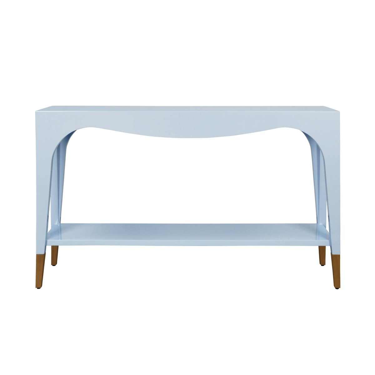 Worlds Away Laverne Light Blue Console Table | Sofa Tables at Fig Linens and Home 1