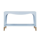 Worlds Away Laverne Light Blue Console Table | Sofa Tables at Fig Linens and Home 1