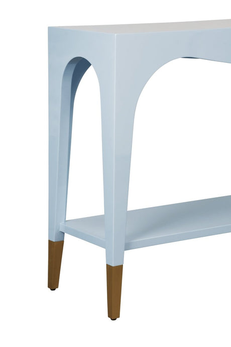Worlds Away Laverne Light Blue Console Table | Sofa Tables at Fig Linens and Home 5