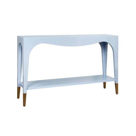 Worlds Away Laverne Light Blue Console Table | Sofa Tables at Fig Linens and Home 2
