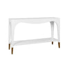 Worlds Away Laverne White Console Table | Sofa Tables at Fig Linens and Home - View 2
