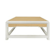 Locklin Natural Coffee Table | Worlds Away Grasscloth Coffee Tables at Fig Linens and Home 1