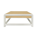 Locklin Natural Coffee Table | Worlds Away Grasscloth Coffee Tables at Fig Linens and Home 1