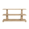 Lowen Cerused Oak Console Table by Worlds Away at Fig Linens and Home - Front View
