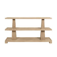 Lowen Cerused Oak Console Table by Worlds Away at Fig Linens and Home - Front View