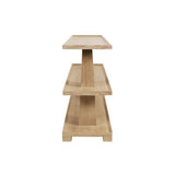 Lowen Cerused Oak Console Table by Worlds Away at Fig Linens and Home - Side View
