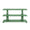 Lowen Green Console Table by Worlds Away at Fig Linens and Home - Front View