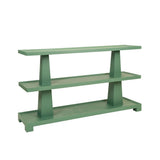 Lowen Green Console Table by Worlds Away at Fig Linens and Home - Angle View