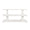 Lowen White Console Table by Worlds Away at Fig Linens and home - Front View