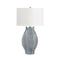 Mae Gray Blue Organic Floral Table Lamp by Worlds Away 32" H x 17.25" W  x 17.25" D Gray Blue at FIG LINENS AND HOME 1