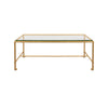 Worlds Away Maitland Gold Leaf Coffee Table at Fig Linens and Home - Front