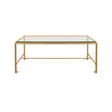 Worlds Away Maitland Gold Leaf Coffee Table at Fig Linens and Home - Front