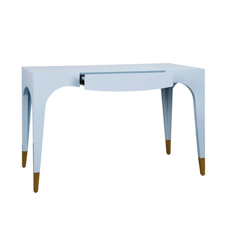 Worlds Away Mandi Light Blue Desk | Luxury Home Office at Fig Linens and Home 2