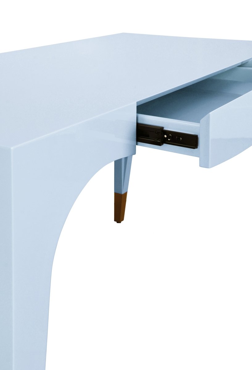 Worlds Away Mandi Light Blue Desk | Luxury Home Office at Fig Linens and Home 7