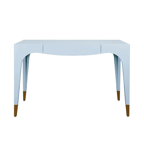 Worlds Away Mandi Light Blue Desk | Luxury Home Office at Fig Linens and Home 1