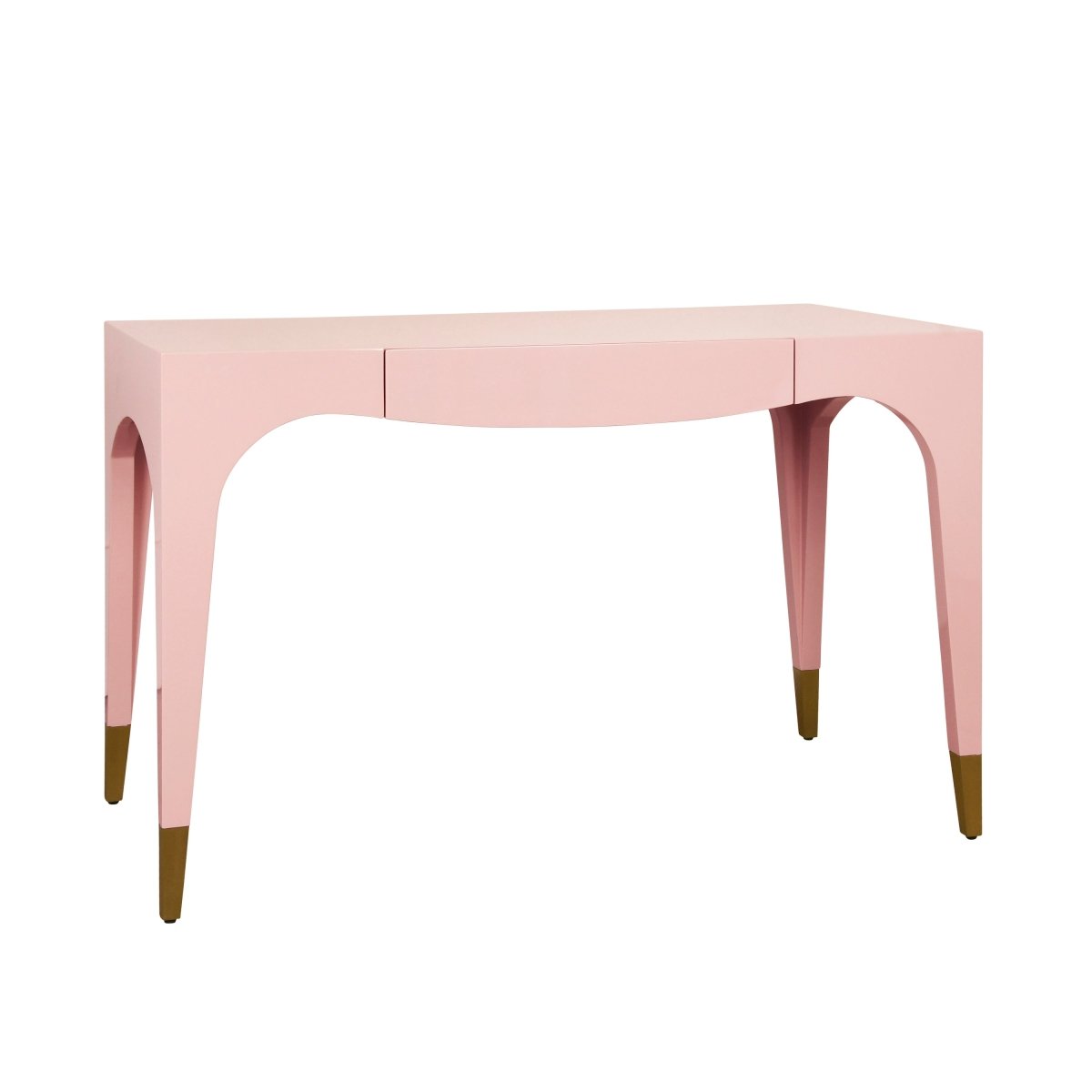 Worlds Away Mandi Pink Desk | Luxury Home Office at Fig Linens and Home 3