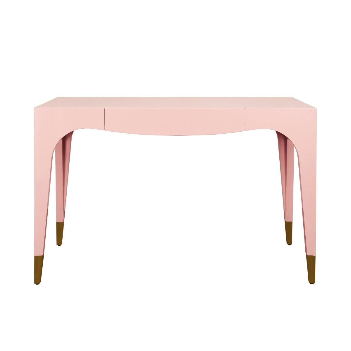 Worlds Away Mandi Pink Desk | Luxury Home Office at Fig Linens and Home 1